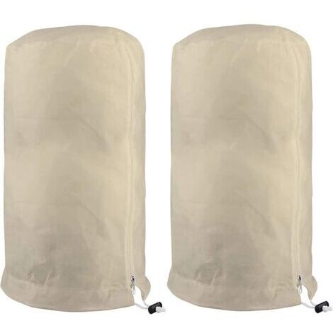 SABIR Voile D'hivernage Plante, Voile Hivernage Olivier, Voile Dhivernage Arbre, Housse De Protection Tomate Citronnier, Housse Hivernage Pour Plantes Sac Vegetaux Jardin Tissu Non Tissé (60×80cm, Bei (1/5)