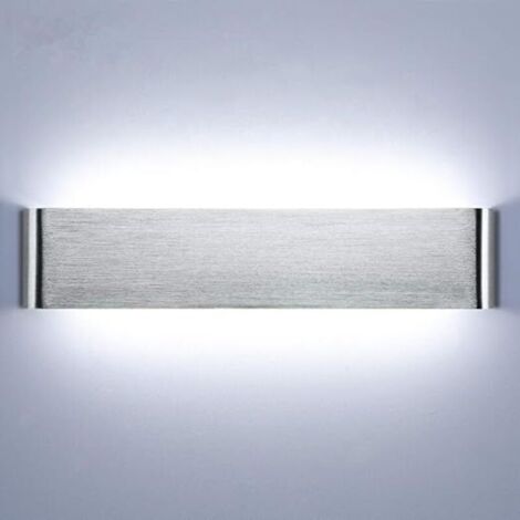 Murale Interieur 40cm Lampe de Mur 18W 6000k Lampe Murale LED en aluminium pour Chambre à Coucher, Eclairage Couloir, Salon, Escaliers (1/4)