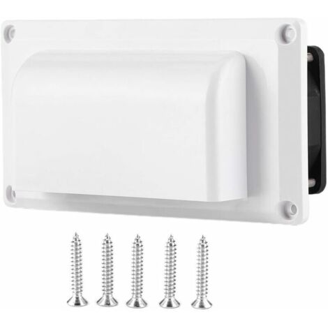 Ventilateur Aération Latéral Camping Car, Grille Ventilation Intérieure 12V Ensemble Extraction Caravane Car Remorque Vis Montage Travail Silencieux évent Air 13W RV échappement Latérale Côté