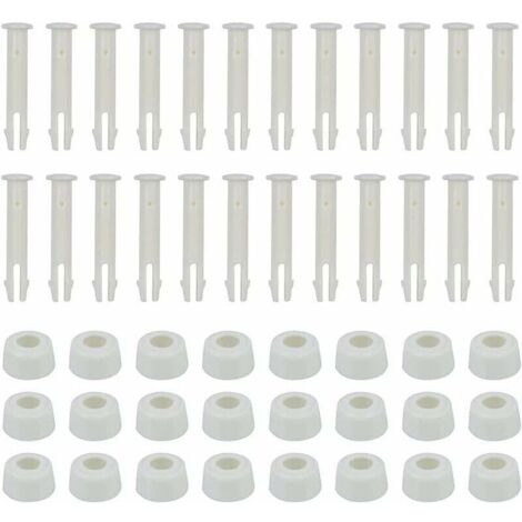 Lot de 24 broches pour piscine - 6 cm - Avec capuchon - Accessoires pour piscine (1/4)