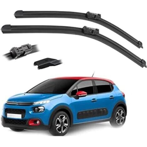 Balais D'essuie-glaces pour Citroen C3 MK3 2016 2017 2018 2019 2020 2021 2022 26"+ 16", Balais D'essuie-glace Avant Et Arrière Essuie Glaces Jeu De
