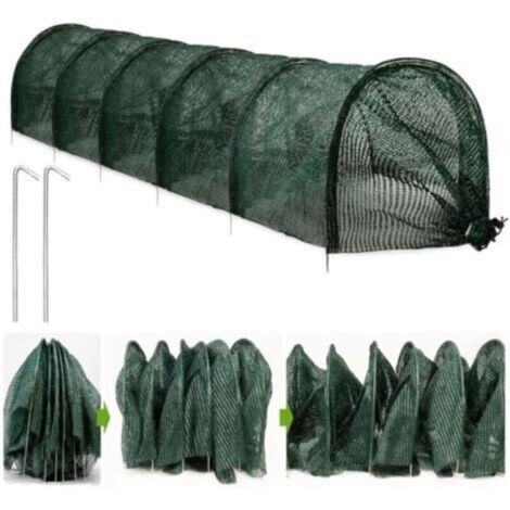 300 x 45 x 45 cm Serre Portable Protection Contre la Chaleur du Soleil, Tunnel de Jardin Couverture Ombrage Net pour Serre Jardin Patio Plantes,Filet Tunnel Jardin Potage,pour Jardin Potager Protectio (1/4)