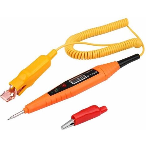 Pour testeur de circuit automobile pour testeur fusible voiture pour test light testeur de circuit de voiture,2.5-32V voiture testeur de circuit numérique, outil de diagnostic électrique (1/4)