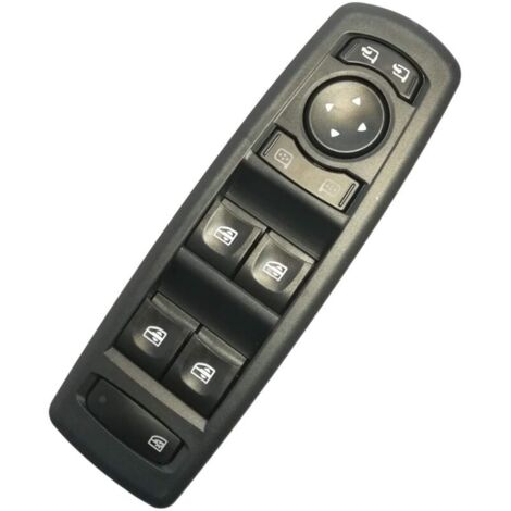 Interrupteur Lève-vitre Compatible avec Renault Mégane Laguna Fluence - Porte Avant Gauche (côté conducteur) - 254000015R - Commande Vitre - Bouton Lève-vitre - Position Rétroviseur (1/5)
