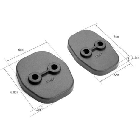 Eosnow Housses de décoration de serrure de porte de remplacement pour Peugeot 3008/308/408/508, Citroën C-Elysée/C4L/C5, décorations de voiture étanches (lot de 4) (1/4)
