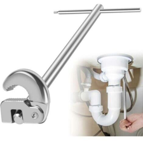 Outil pour l'installation de Robinets 10-32 mm Clé Robinet Clé de Lavabo pour Installations de Plomberie de Robinet D'évier