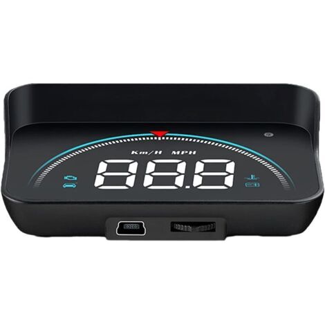 M8 HUD Affichage tête Haute Voiture ,Affichage De Voiture De Jauge ODB 3.5 Pouces Affichage Tête Haute OBD2 HUD Projecteur Affichage De Voiture Numérique Pour Voiture Multifonction Portable(noir) (1/4)