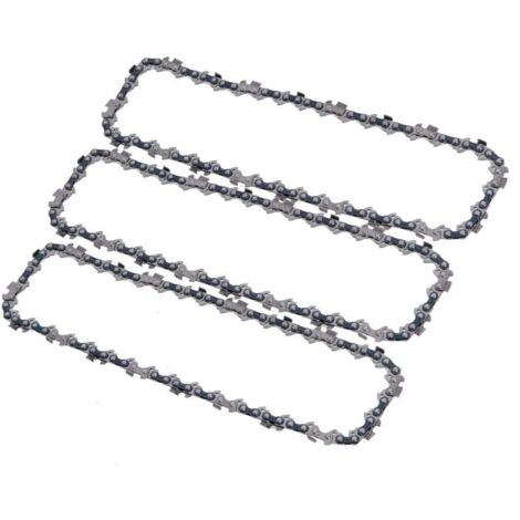 Lot de 3 chaînes et 1 Guide pour tronçoneuse sur perche, 40 maillons et Guide de 29cm, compatible avec Ryobi, Husqvarna, Makita et autres (1/4)
