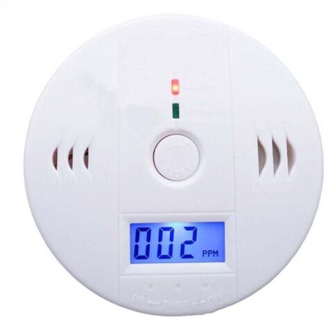 Détecteur de monoxyde de carbone avec affichage LED / capteur Électronique, Détecteur d'alarme de monoxyde de carbone, 20000PPM (1/5)