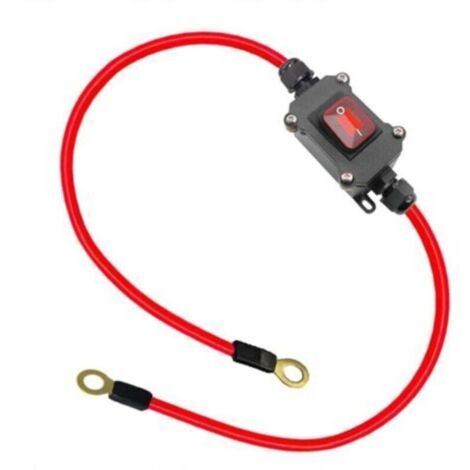 Interrupteur de Câblage DC12V DC12-24V DPST Double Face 25A IP67 avec Marche/Arrêt à Connexion/Déconnexion (1/4)