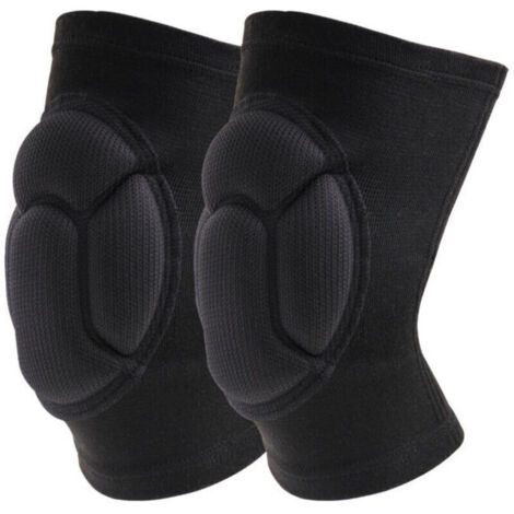 Genouillères Professionnelles pour Le Travail,Genoux Confortable pour sols abrasifs pour Gardning et Construction Danse,1 paire Élastique mousse Anti choc(L,42-48 cm)--TRIMEC (1/4)
