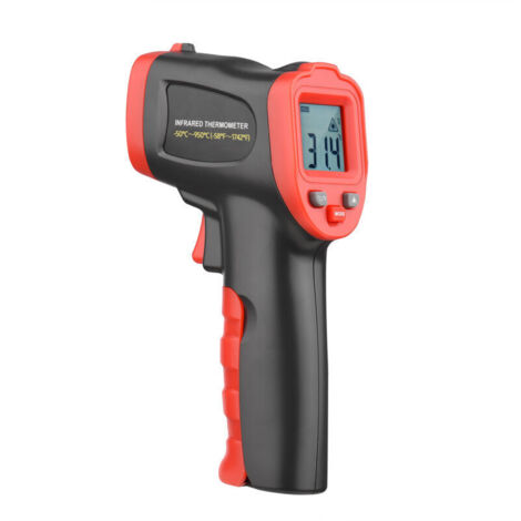 SJLERST Thermomètre infrarouge portatif multifonction laser à anneau monochrome, pistolet de mesure de température industriel sans contact sans batterie WT326D (-50℃~950℃/-58℉~1742℉) (1/4)