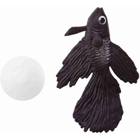 Eosnow Décoration d'aquarium amusante en silicone artificiel pour petit poisson Betta marron (1/4)