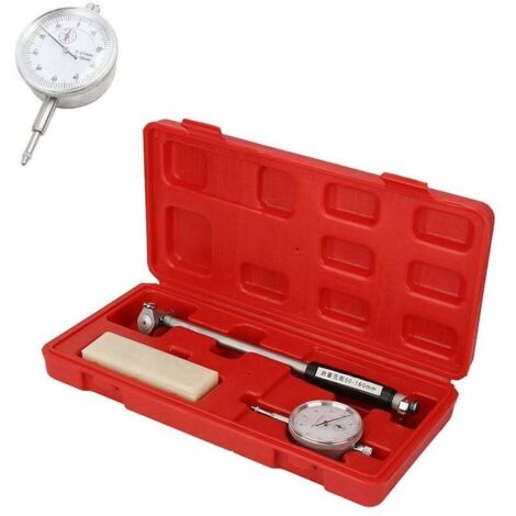Jauge d'Alésage 50-160MM, Vérificateur d'Alésage Indicateur de Jauge d'Alésage Calibre du Diamètre Intérieur Kit pour Mesurer Dimensions Internes des Pièces, Cadran Alésage