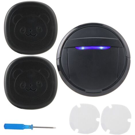 SJLERST Carillon sans fil,Bouton tactile étanche sans fil, sonnette de porte pour chien, appelant SOS, 2 émetteurs, 1 récepteur (ue) (1/4)