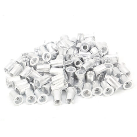 Eosnow 100 pièces écrous de rivetage à tirer, accessoires de quincaillerie verticale à tête plate en aluminium WJ-30045M8 (1/4)