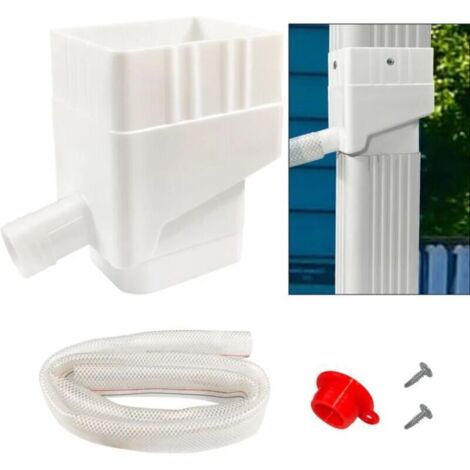 SABIR – Collecteur d'eau de pluie professionnel – Kit de dérivation UV – Tuyau ajustable 40 pouces – Pour barils de collecte (1/5)