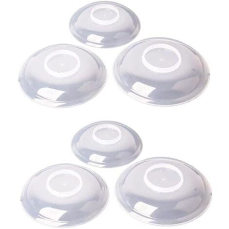 SABIR Couvercle alimentaire micro-ondes, couverture alimentaire micro-ondes résistante à la chaleur Affaire alimentaire Plat Couvercle Guard Splash 6pcs (1/5)