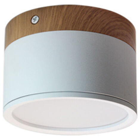 SABIR Spot de plafond LED 12W IP65 downlight 3000K 1080LM spot de plafond Ø11cm aluminium plafonnier salon lumière blanche spot blanc chaud pour couloir chambre salle de bain cuisine [classe énergétiq (1/5)