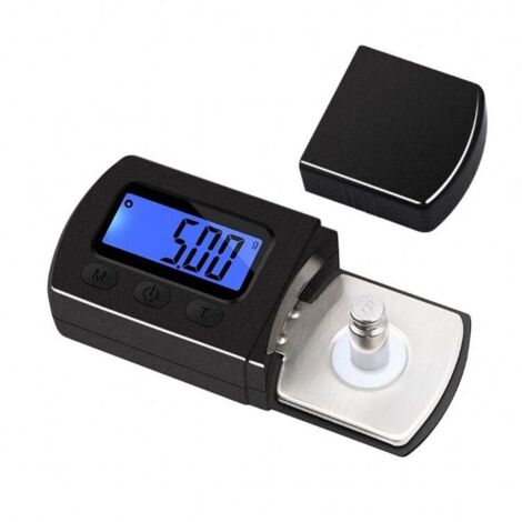 SABIR Mini Balance Numérique Adaptateur, Aiguille Platine Vinyle Précision 0.01g, Numérique Turntable Stylus Force Echelle Jauge Testeur, Phonographe Disque Microsillon Ecran LCD Rétroéclairé Bleu (1/5)
