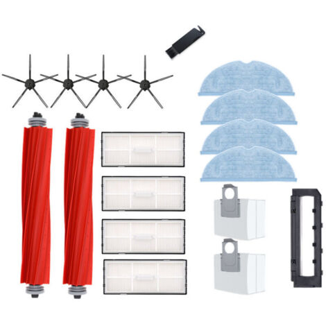 SABIR Accessoires pour Xiaomi Roborock S7/S7 Plus/S7 MaxV/S7 MaxV Ultra/S7 Pro Ultra/T7S/T7S Plus/G10 Robot Aspirateur, avec Brosse Principale,Chiffons de Nettoyage,Filtres Hepa,Brosse Latéral ensembl (1/4)