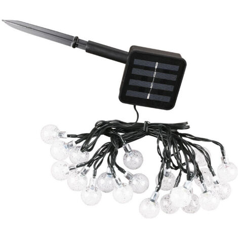 SABIR 50 LED Guirlande Lumineuse Solaire, Alimentation Solaire Guirlande Lumineuse Extérieure et Interieur, 7M & 8 Modes IP65 Etanche Guirlande Guinguette pour Jardin [Classe énergétique A+++] (1/5)