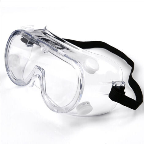 SABIR Lunette de Protection - Transparentes avec Lentilles Antibuée Anti-buée de Laboratoire Chimique Lunettes de Sécurité,,transparente (1/5)
