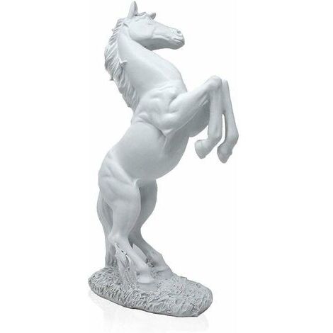 SABIR Statue Debout Cheval Résine Statue pour La Décoration Intérieure Décoration Cheval Art Statue Sculpture 17830.5 cm Blanc 1 Pièce (1/4)