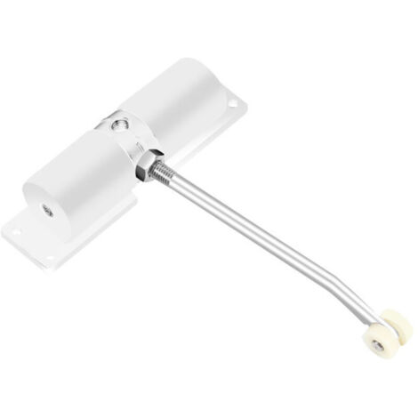 SABIR Ferme-porte automatique réglable en Alliage d'aluminium - Pour usage domestique ou commercial - Blanc (1/5)