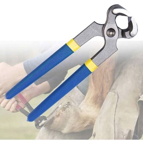 SABIR Outil De Maréchal-ferrant, Coupe-Sabots, Cisailles à Sabots De Chèvre, Coupe-Ongles, Coupe-Sabots Polyvalents pour Chèvres, Moutons, Porcs, Bovins, Chevaux,8inch MNS (1/5)