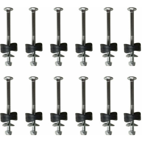 SABIR Lot de 12 entretoises de trampoline avec vis pour fixer le trampoline - accessoires de rechange pour trampoline (1/5)