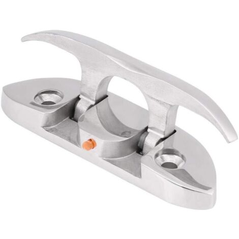 SABIR Bootsklampe, Boot Marine Faltboot Pop Up klappbare klampe Klampen Flip Up 4-1/2 "Cleat Dock Edelstahl (1/5)