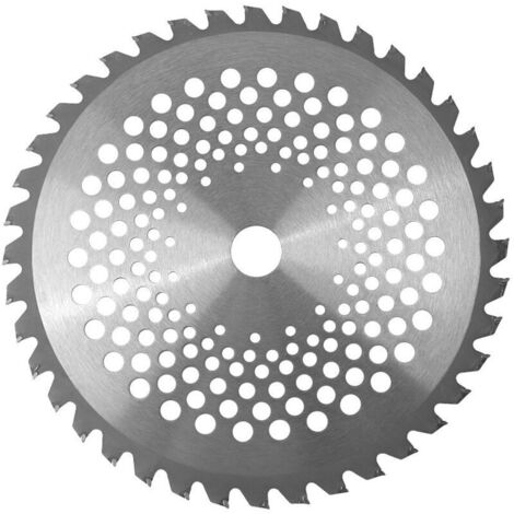 SABIR Lame de Débroussailleuse Lames de Scie à Bois de 40 dents 1'' Diamètre de l'alésage 10'' Lames à Pointe en Carbure pour l'herbe de Jardin 1,5x255x25,4mm (1/5)