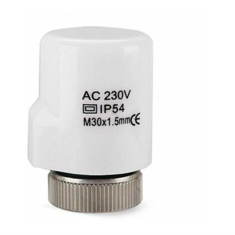 SABIR Tête de vanne d'actionneur thermique électrique 230v No Nc pour radiateur de chauffage par le sol à collecteur de thermostat (1/5)