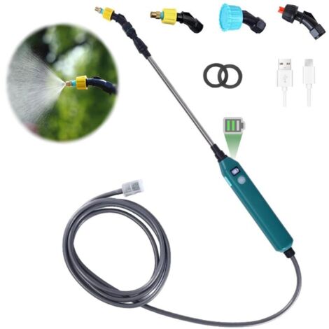 SABIR Pulvérisateur Électrique pour Plantes avec Batterie, Pulvérisateur de Jardin avec 3 Buses Réglables, Niveau de Batterie Visible, Pulvérisateur Rechargeable pour Désherbage (1/5)