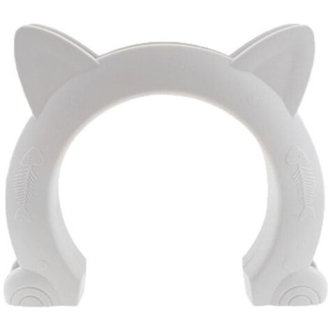 SABIR Portes intérieures pour animaux de compagnie pour chats en forme de trou pour chat (1/4)