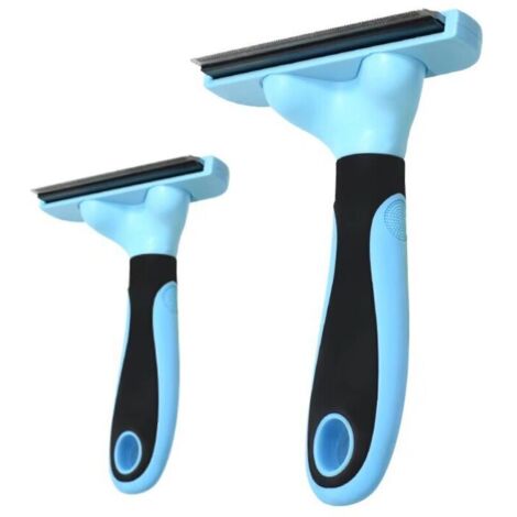 SABIR Outil de Brossage Professionnel et Peigne de Toilettage pour Toutes Races de Chiens, Chats avec Poils Courts ou Longs, Moyen et Grand , 2 Pcs (1/5)