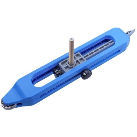 SABIR Jauge de Contour avec Serrure,Règle de Traçage de Profil avec Crayon, Jauge de Duplicateur de Contour Irrégulier, Outil de Profil Règle de Mesure du Travail du Bois (Bleu)