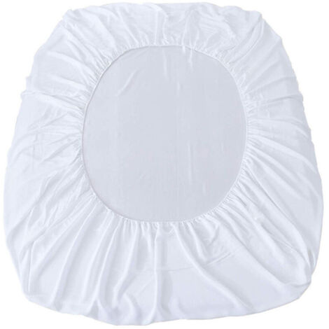 SABIR Protège-matelas imperméable 140 x 200 cm, housse en fibre de bambou, respirant, hypoallergénique, anti-acariens, antibactérien, ultra doux