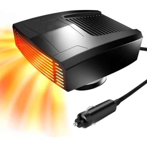 SABIR Chauffage de Voiture 12V 180W Réchauffeur de Voiture Portable 2 en 1 Dégivreur Voiture Pare-Brise Ventilateur Voiture Chauffage avec Câble 1.5M, Faible Bruit, 360 ° Rotatif (1/5)