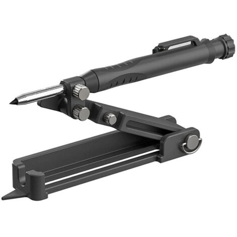 SABIR Multifonction Outil de traçage Copieur de contour pour le travail du bois Jauge de contour Outil de traçage du bois Outil de marquage de duplication de forme Mesurer le coin du sol, Noir (1/5)