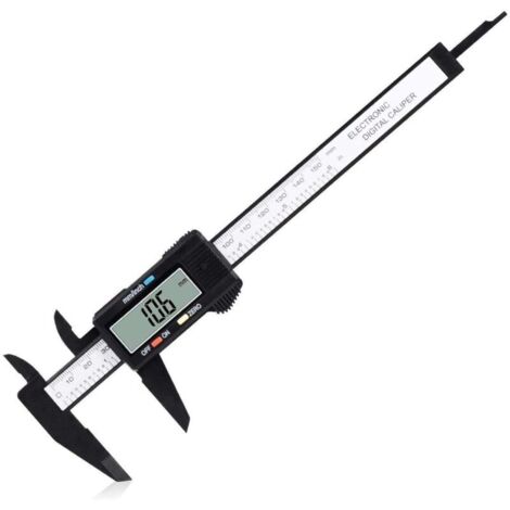 SABIR Pied à coulisse numérique, Outil de Mesure 0-6" Avec Grand écran LCD, Fonction d'arrêt Automatique (1/5)