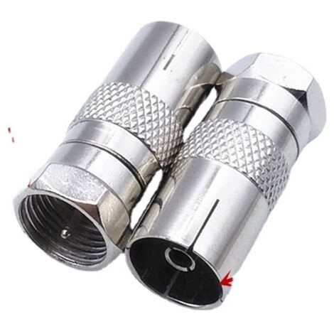 SABIR British F head to TV femelle câble TV câble antenne tête de conversion F révolution antenne femelle-2pack (1/4)