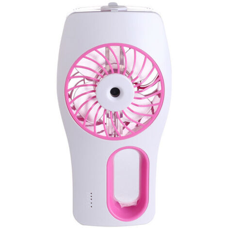 SABIR Mini ventilateur USB rechargeable USB avec refroidissement,3 modes de circulation pour le bureau, les voyages, l'extérieur (rose (1/5)