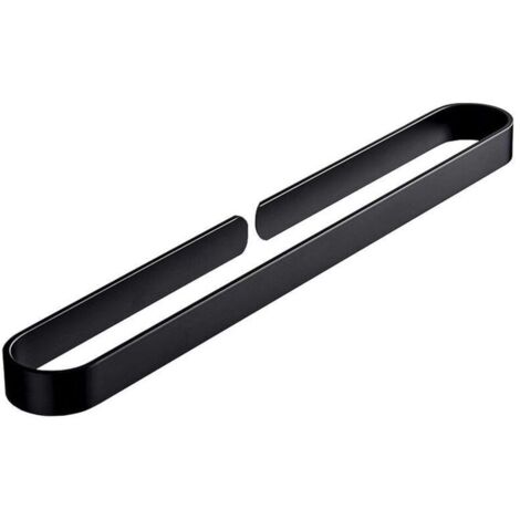 SABIR Porte-Serviettes,Porte Serviettes Mural 40CM,Porte-Serviettes sans perçage,Aluminium,Porte-Serviettes pour Salle de Bain ou Cuisine,Porte-Serviettes (1/5)
