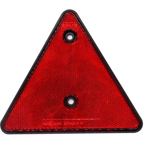 SABIR Catadioptre triangulaire rouge pour caravane et remorque (1/5)
