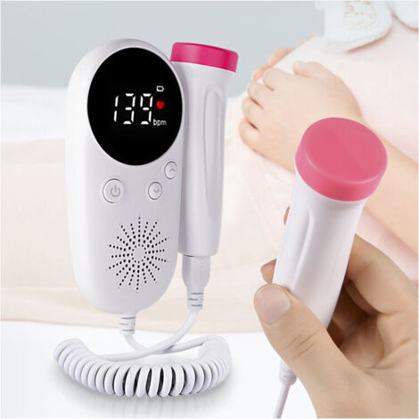 SABIR Doppler Foetal Doppler Baby Prenatal Moniteur Lcd Display Fetus-Voice Compteur Femme Enceinte Produit De Soin Quotidien, (1/5)