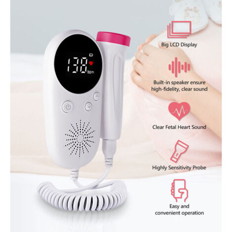 SABIR Doppler Foetal Doppler Baby Prenatal Moniteur Lcd Display Fetus sabir-doppler-foetal-doppler-baby-prenatal-moniteur-lcd-display-fetus