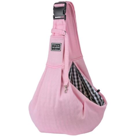 SABIR Sac de Bandoulière pour Chat,Respirant Sac de Transport pour Chiens,Réglable Sac de Transport Bandoulière pour Petit Moyen Chien Chat,Confortable Sac pour Chien avec Boucle de Sécurité (1/5)