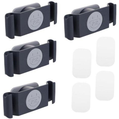 SABIR 4 Pcs Clips Cable Organisateur, Rotatif Rangement Organisateur Cable Bureau, Adhésif Cable Support Clips de Cable pour Grille-pain Mixeur Friteuse à Air (Bleu)T-Audace (1/5)